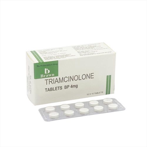 Thuốc Triamcinolone 4mg  (10 vỉ x 10 viên)