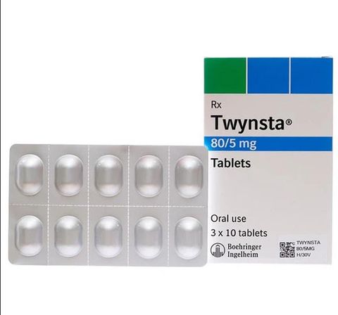 Thuốc Twynsta 80/5mg Boehringer điều trị tăng huyết áp vô căn (3 vỉ x 10 viên)