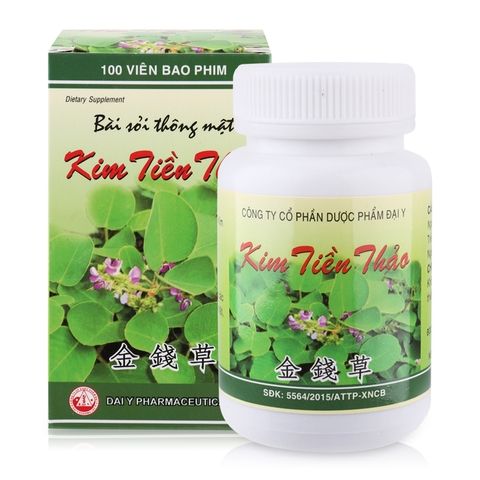 Kim tiền thảo Đại Uy hỗ trợ điều trị sỏi đường tiết niệu, sỏi thận (lọ 100 viên)