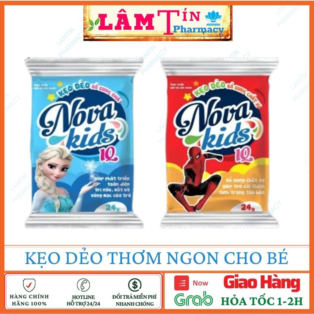 Kẹo dẻo Novakids - Bổ sung DHA và Vitamin, vị thơm ngon hấp dẫn ( Gói 24g )