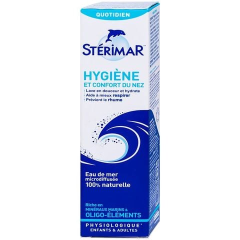 Sterimar (NL) 50ml - Xịt mũi, vệ sinh mũi, viêm mũi, ngạt mũi, sổ mũi.