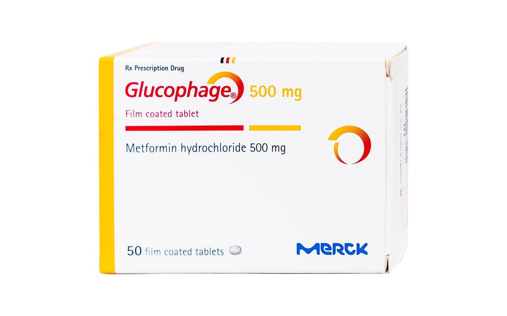 Thuốc Glucophage 500mg Merck điều trị đái tháo đường type 2 (5 vỉ x 10 viên)