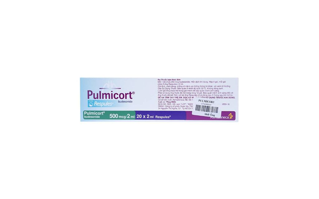 Khí dung Pulmicort Respules Astra điều trị hen phế quản (20 ống x 2ml)