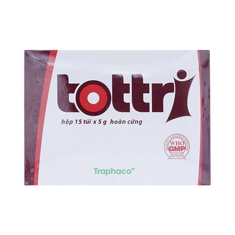 Thuốc Tottri Traphaco tốt cho người bệnh trĩ nội, trĩ ngoại (Hộp 15 túi x 5g)