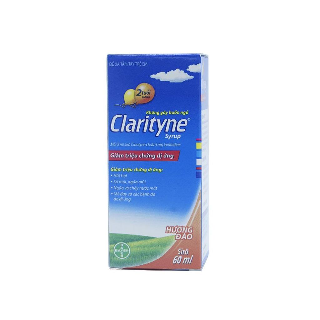 Thuốc Clarityne Syrup Msd Hương Đào Điều Trị Giảm Viêm Mũi Dị Ứng (60 Ml)
