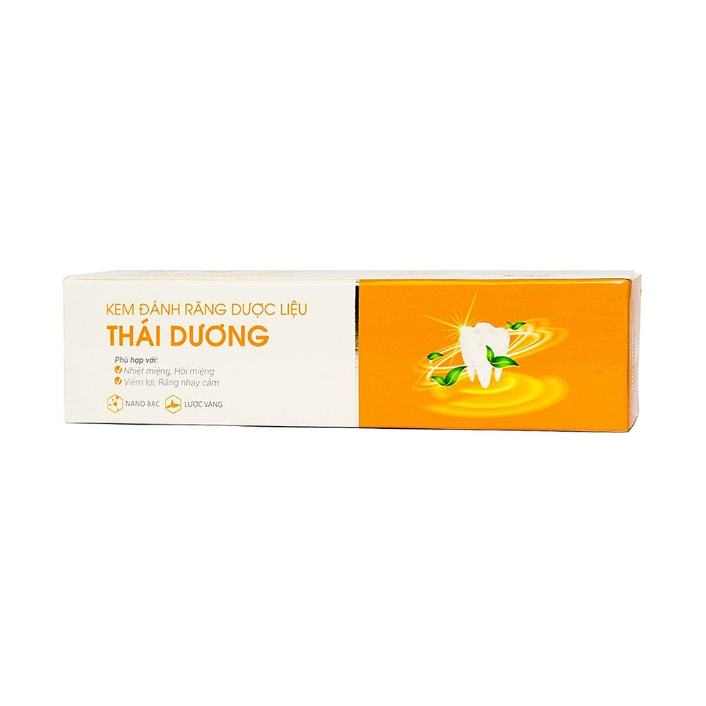 Kem đánh răng dược liệu Thái Dương hỗ trợ làm sạch mảng bám và vết ố vàng (100g)