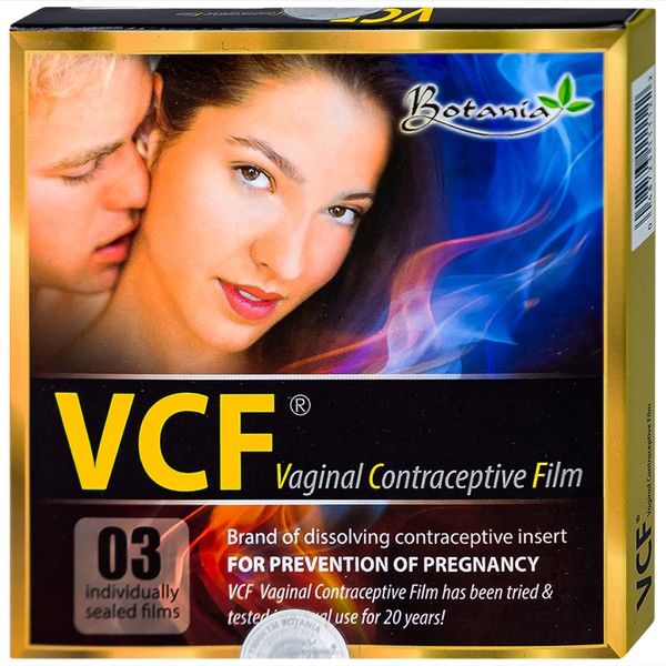 Màng phim tránh thai VCF Botania hỗ trợ trong việc phòng tránh thai