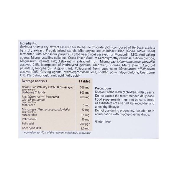 Viên uống ArmoLipid Plus Rottapharm hỗ trợ làm giảm cholesterol, triglycerid trong máu (20 viên)