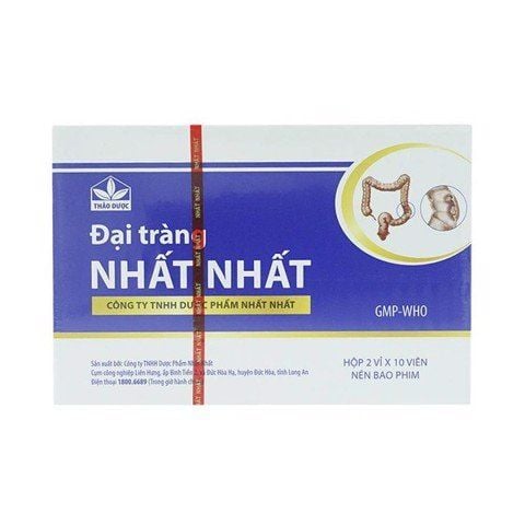 Đại Tràng Nhất Nhất Trị Viêm Đại Tràng, Tiêu Chảy, Rối Loạn Tiêu Hóa (Hộp 2 Vỉ X 10 Viên)