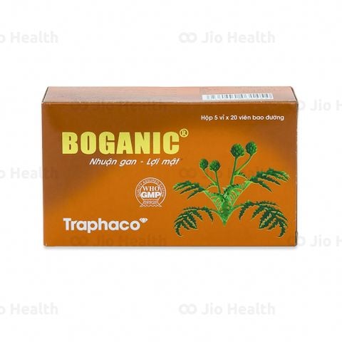 Boganic nén bao đường  giúp bổ gan, hỗ trợ điều trị suy giảm chức năng gan (5*20)