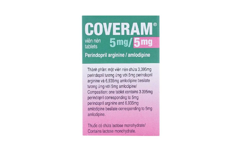 Thuốc Coveram 5mg/5mg Servier điều trị tăng huyết áp (30 viên)