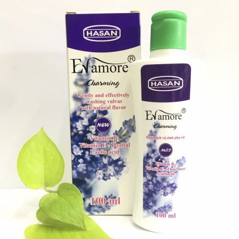 Dung dịch vệ sinh phụ nữ Evamore Eva More Hasan Ha San tím 100ml