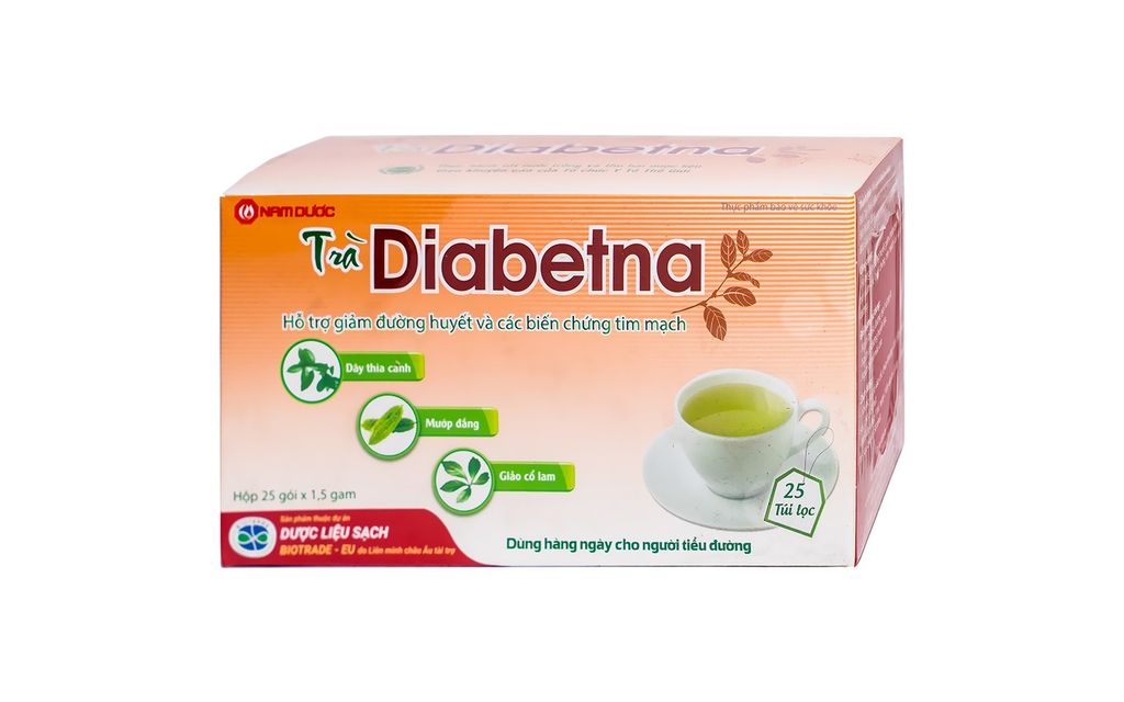 Trà túi lọc Diabetna Nam Dược hỗ trợ hạ đường huyết (1,5g x 25 túi)