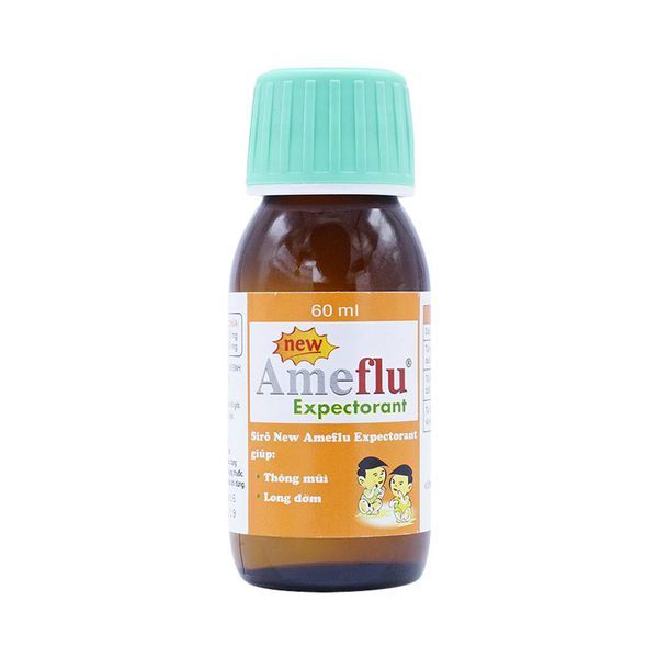 Sirô Ameflu Expectorant OPV hỗ trợ điều trị nhức đầu, đau họng, thông mũi (60ml)