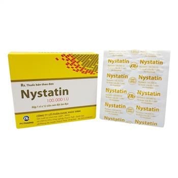 Nystatin đặt (hộp 12 viên) - phòng và điều trị nhiễm nấm Candida