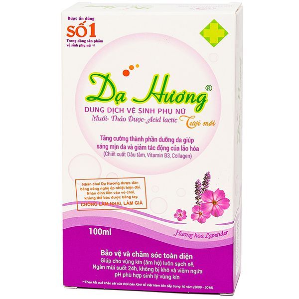 Dung dịch vệ sinh phụ nữ Dạ hương (tím) 100ml