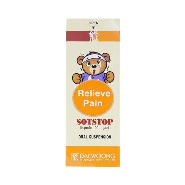 Thuốc Sotstop Daewoong điều trị giảm đau, hạ sốt, kháng viêm (100ml)