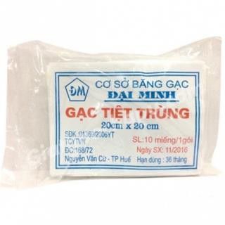 ZZ Gạc tiệt trùng (bé) 10 miếng nhỏ