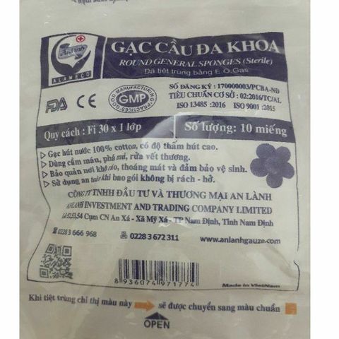 Gạc cầu ( bịch 50 gói)