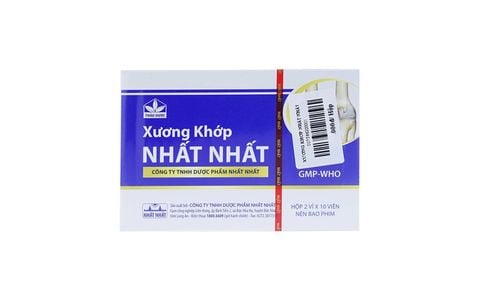 Xương Khớp Nhất Nhất Hỗ Trợ Điều Trị Đau Lưng, Cột Sống, Thần Kinh Tọa (Hộp 2 Vỉ X 10 Viên)