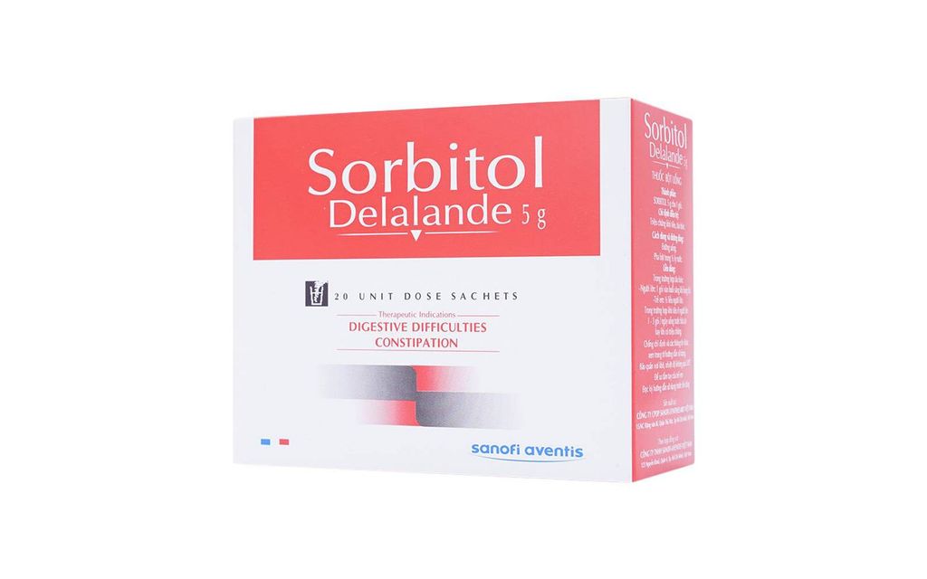 Sorbitol Pháp (20gói/ hộp) - Nhuận tràng cho người táo bón