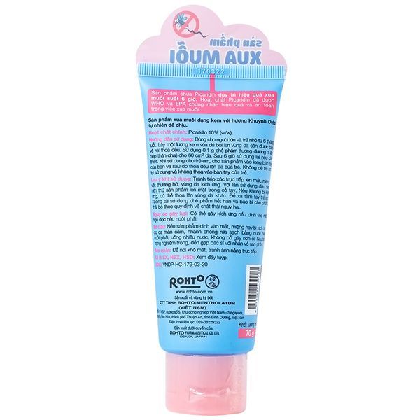 Kem xua muỗi Remos hương khuynh diệp xua muỗi suốt 6 giờ cho bé từ 6 tháng tuổi (70g)