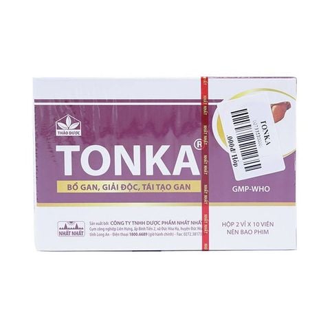 Tonka Nhất Nhất Bổ Gan, Giải Độc, Tái Tạo Gan (Hộp 2 Vỉ X 10 Viên)