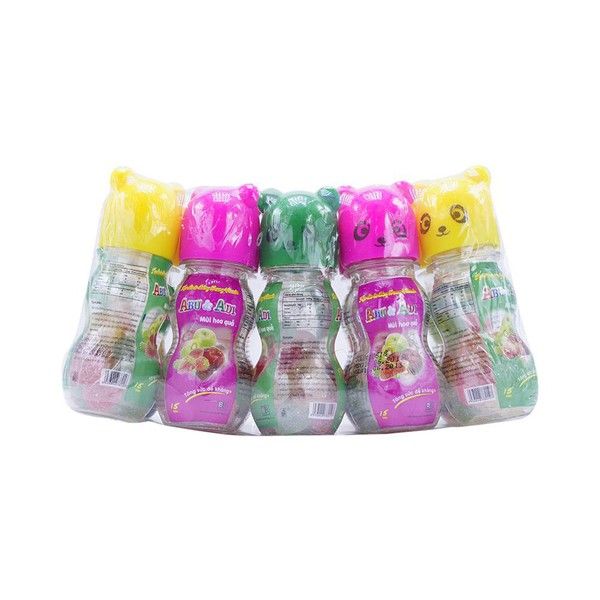 Kẹo dẻo Abu And Adi Bibica mùi hoa quả bổ sung vitamin, tăng sức đề kháng (15 viên)