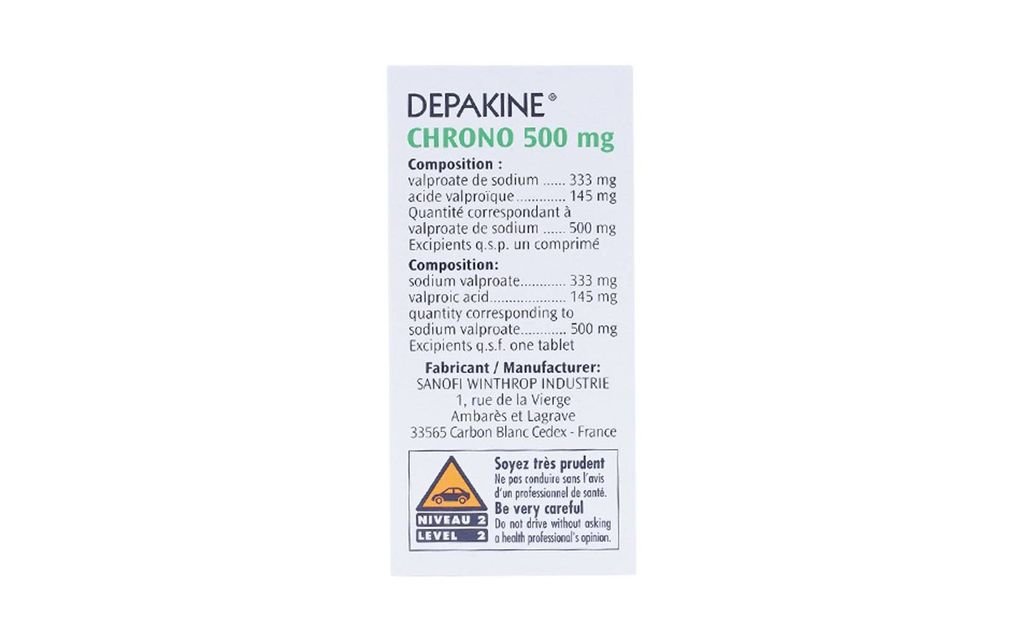 Thuốc Depakine 500mg Sanofi điều trị các thể động kinh (30 viên)