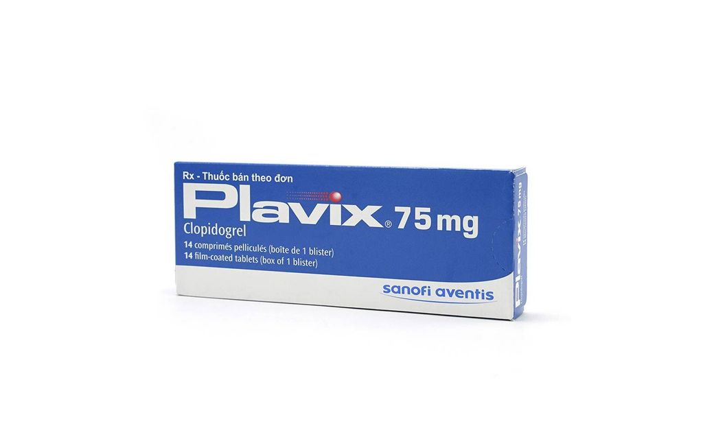 Thuốc Plavix 75mg Sanofi giảm nguy cơ hình thành huyết khối (14 viên)