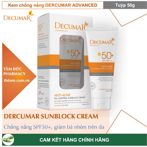 Kem chống nắng Decumar 50g( da mụn)