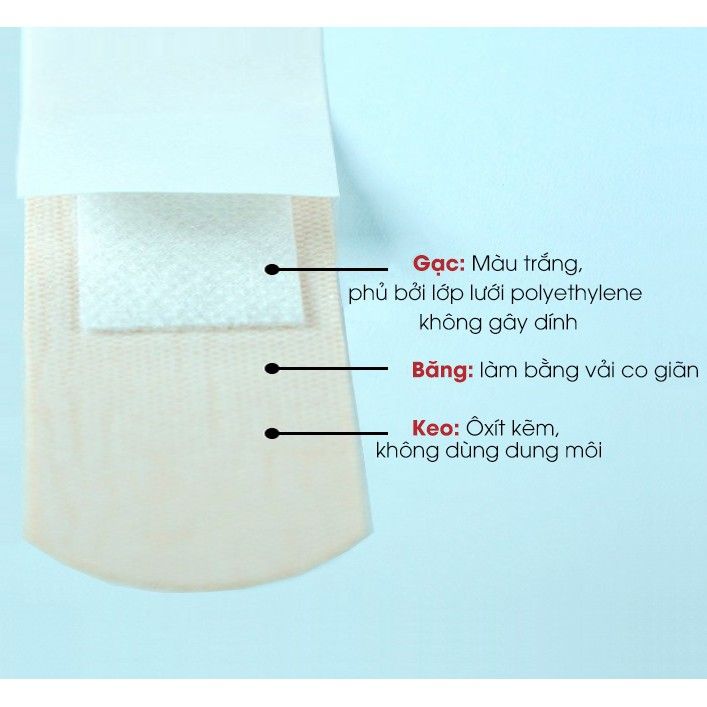 Băng dính cá nhân y tế Novago  miếng to