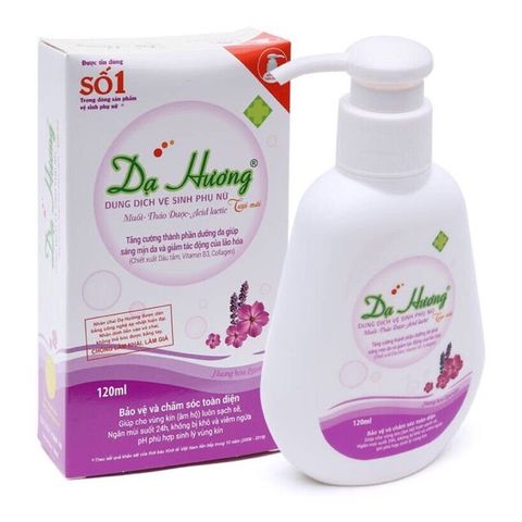 Dung dịch vệ sinh phụ nữ Dạ Hương Lavender (có vòi) hộp 1 chai 120ml