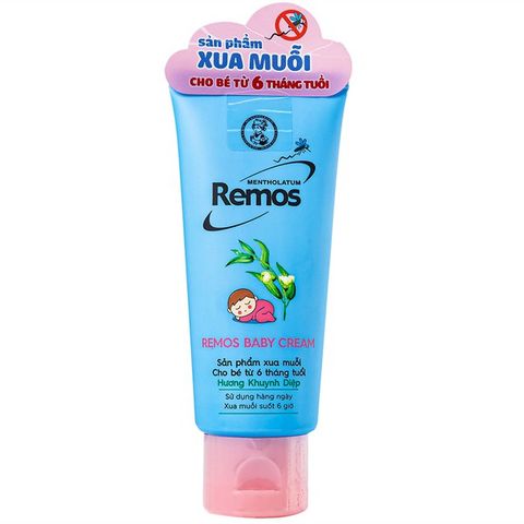 Kem xua muỗi Remos hương khuynh diệp xua muỗi suốt 6 giờ cho bé từ 6 tháng tuổi (70g)