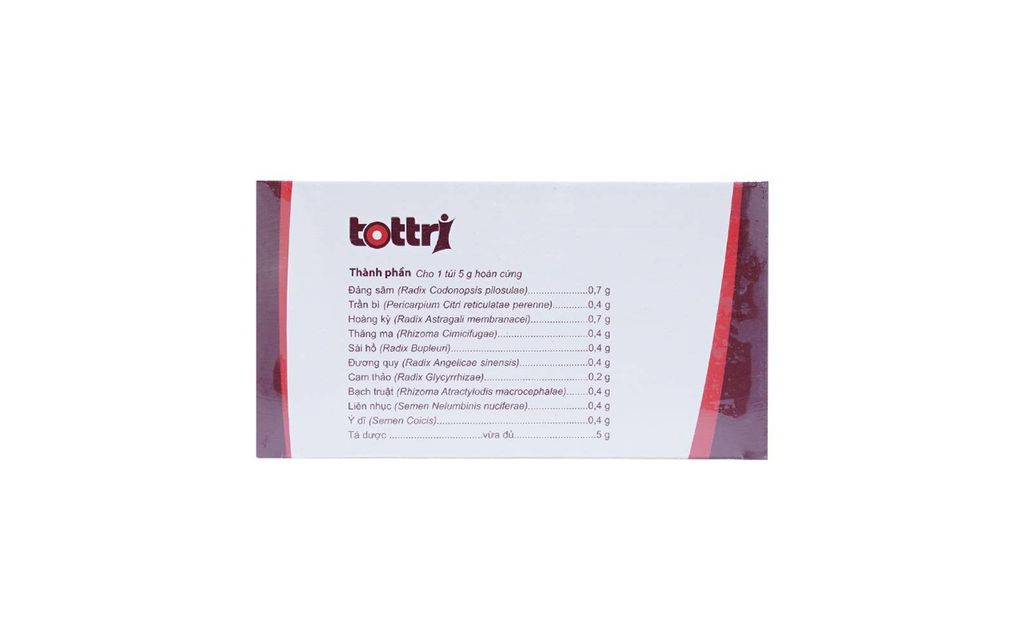 Thuốc Tottri Traphaco tốt cho người bệnh trĩ nội, trĩ ngoại (Hộp 15 túi x 5g)