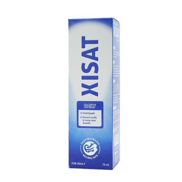 Xịt mũi nước biển sâu Xisat 75ml xịt sạch thông mũi dùng cho người lớn