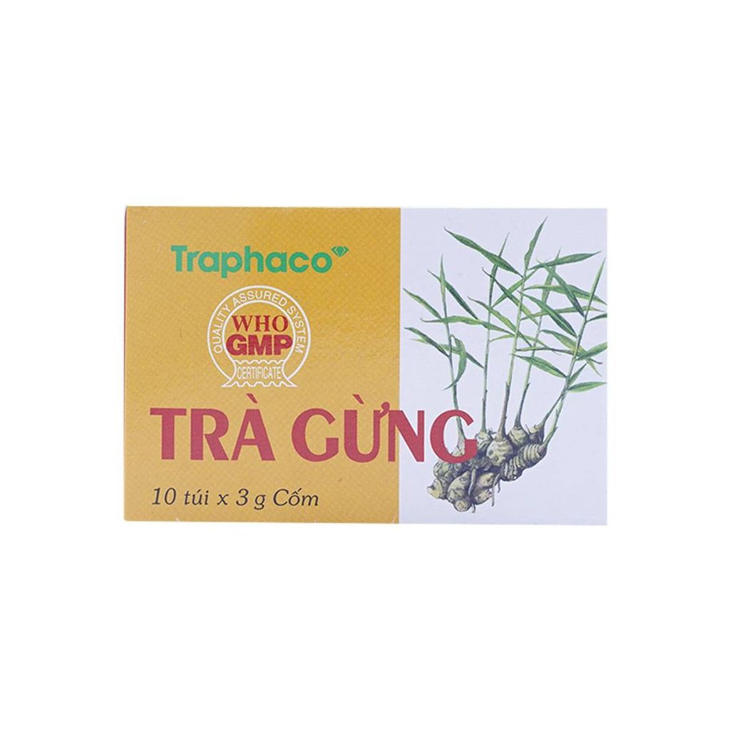Trà Gừng Traphaco Hỗ Trợ Điều Trị Đau Bụng Do Lạnh, Đầy Chướng Không Tiêu (3G X 10 Gói)