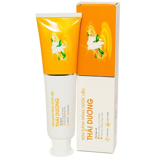 Kem đánh răng dược liệu Thái Dương hỗ trợ làm sạch mảng bám và vết ố vàng (100g)