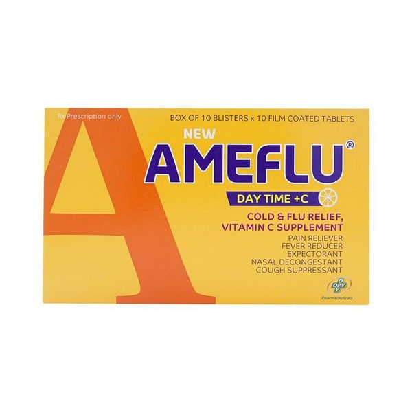 Thuốc New Amefluz OPV điều trị cảm lạnh, cảm cúm (10 vỉ x 10 viên)