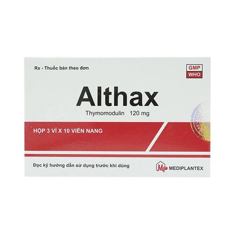 Thuốc Althax 120mg Mediplantex tác dụng điều hòa miễn dịch (3 vỉ x 10 viên)