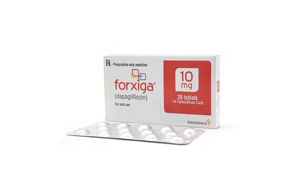 Thuốc Forxiga AstraZeneca điều trị đái tháo đường tuýp 2 (2 vỉ x 14 viên)