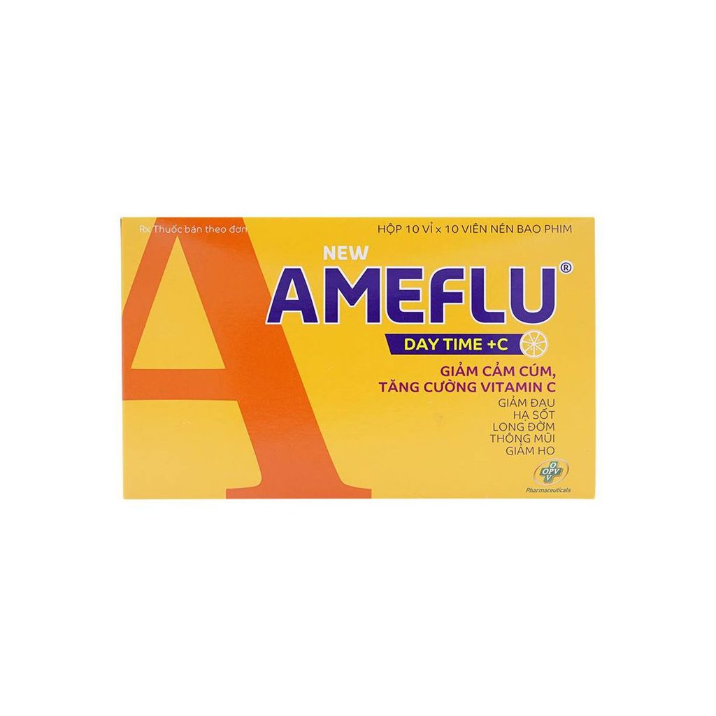 Thuốc New Amefluz OPV điều trị cảm lạnh, cảm cúm (10 vỉ x 10 viên)