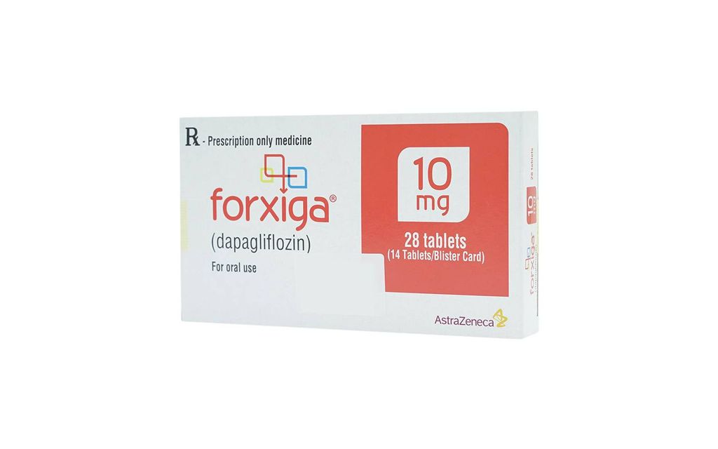 Thuốc Forxiga AstraZeneca điều trị đái tháo đường tuýp 2 (2 vỉ x 14 viên)