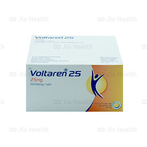 Voltaren 25mg giảm đau, kháng viêm xương khớp (10 vỉ x 10 viên)