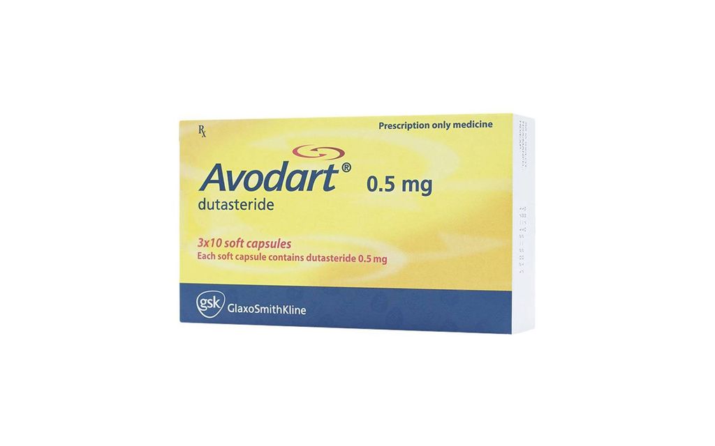 Thuốc Avodart 0,5mg phòng và điều trị tăng sản lành tính tuyến tiền liệt (3 vỉ x 10 viên)