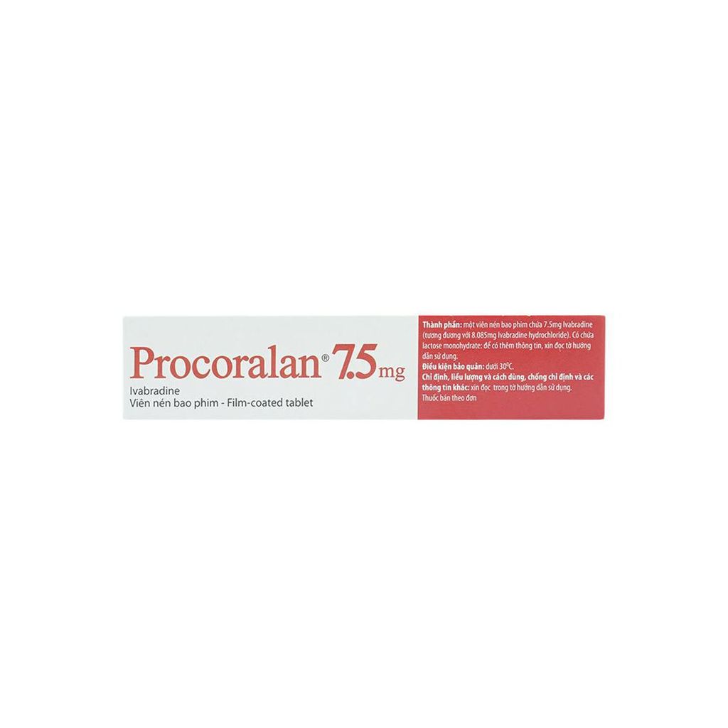 Procoralan 7,5 mg (4*14) - điều trị đau thắt ngực