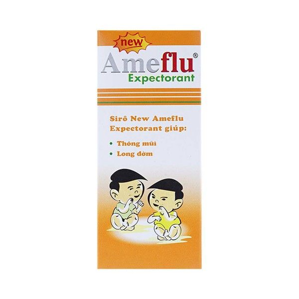 Sirô Ameflu Expectorant OPV hỗ trợ điều trị nhức đầu, đau họng, thông mũi (60ml)