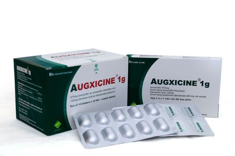 Augxicine 1g (2*10)- Aug 1g nén bao phim