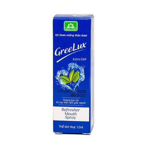 GreeLux Extra Cool 12ml - Xịt thơm miệng thảo dược