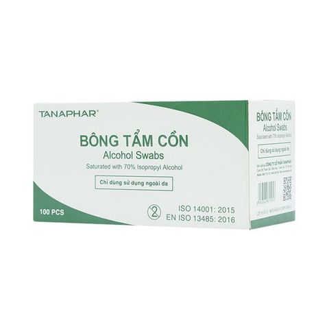 Bông Tẩm Cồn TANAPHAR 100 PCS